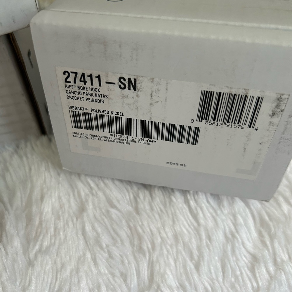 Kohler Riff Collection Robe Hook. New in Box - Picture 4 of 6